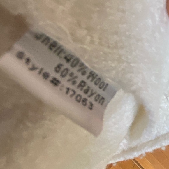 SZ S FUMBLIN FOE WINTER WHITE WOOL BLEND C… - Picture 8 of 14